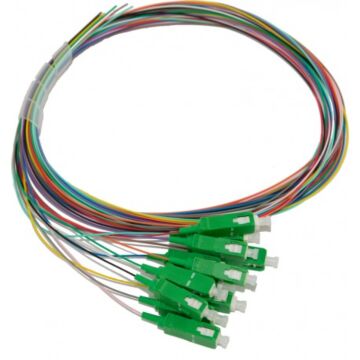 SC/apc Pigtail SM OS2 12pieces 30mm striplength 2m-GRAYLE