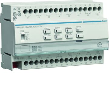 Schakel-/-Actor 16/8-Vdg Knx Secure 16 A C-Last-HAGER