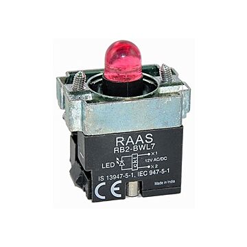 Schakelement LED rood, 24V-HK ELECTRI