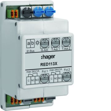Schakelrelais 2-Voudig, 2-Draads, Din-Rail-HAGER