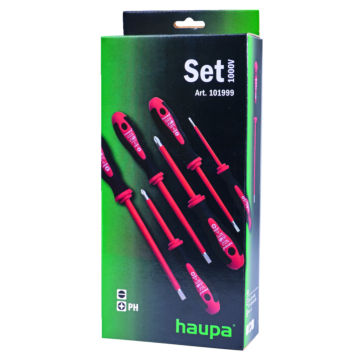 SCHROEVENDR.SET 6-DEL.1000V.-HAUPA