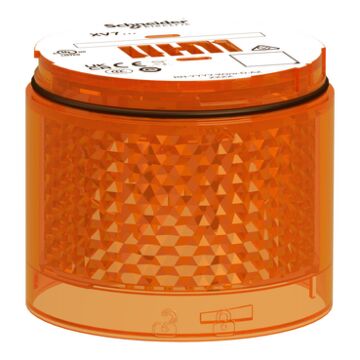 SIGNAALELEM. XVB7C25 ORANJE 24V AC/DC CONTINUE7MM-SCHNEIDER