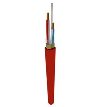SIGNAALKABEL  2X2X0,8 AFG ROOD DCA-S2-TKF