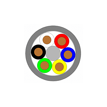 SIGNAALKABEL  4X0,8 GRIJS DCA-S2-HOF