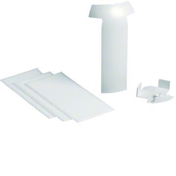 Sl Aansluitstuk Hoek Ek40040 115Mm Hoog Verkwit-HAGER