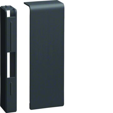 Sl, Eindstuk L/R Voor Goot 115 Mm Hoog, Zwart-HAGER