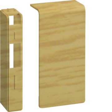 Sl, Eindstuk L/R Voor Goot 80 Mm Hoog, Eiken-HAGER