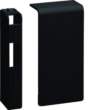 Sl, Eindstuk L/R Voor Goot 80 Mm Hoog, Zwart-HAGER