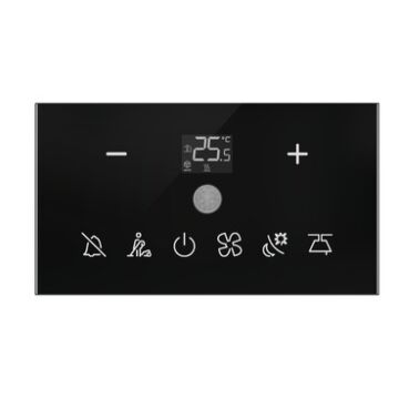 SPACELOGIC MODBUS 8-KNOPS GLAZEN THERMOSTAAT  PIR--SCHNEIDER