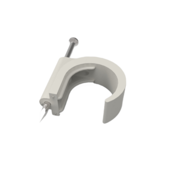 SPIJKERCLIP VOOR FLEX. BUIS 16/20MM GRIJS-JMV