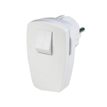 Steker m. schakelaar RA wt-HK ELECTRI