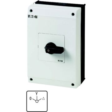 Sterdriehoekschakelaar,cont:8,63 A,Front:0-Y-D,60°-EATON