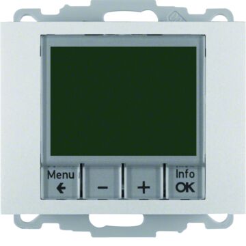 Therm. Met Display, Berker K.1/K.5, Aluminium-HAGER