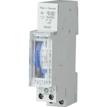 Tijdschakelklok analoog - 1 maak - dag - quartz - DIN-rail montage-EATON