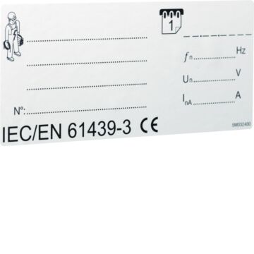 Typeplaatje Iec / En 61439-3, 10 Stuks-HAGER