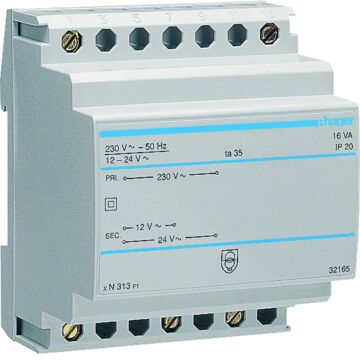 Veiligheidstrans 16 Va Usec 12/24 Vac Uprim 230Vac-HAGER