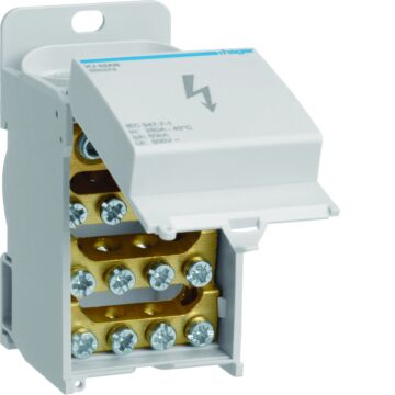 Verdeelklem 1P 250A 1X25-95²/1X1,5-35²/4X1,5-10²..-HAGER