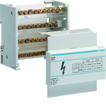 Verdeelklem 4P 80A Kj01B-HAGER