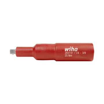 Verloopadapter 3/8" inw. naar 1/4" uitw 1000V 25Nm-WIHA