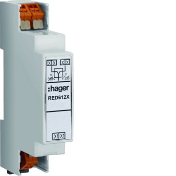 Videoverdeler 2-Voudig, 2-Draads, Din-Rail-HAGER