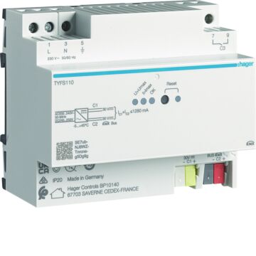 Voeding Knx 2 Uitgangen Incl 1 Meldcontact 1280 Ma-HAGER