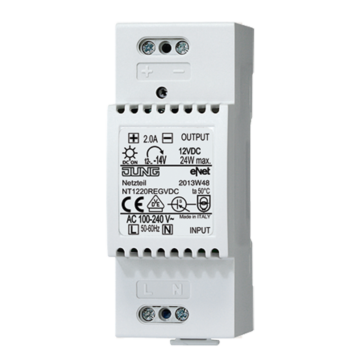 Voedingsmodule 12VDC, DIN-rail-JUNG