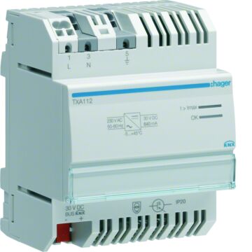 Voedingsmodule Knx-Bus (30 V=, 640 Ma)-HAGER