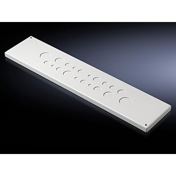 DK-EL Wartelplaat v metr wartels RAL7035-RITTAL