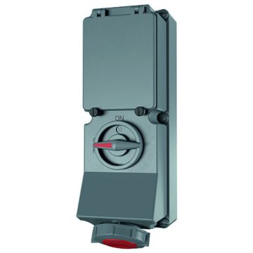 WCD 16A 5P 6H 400V IP67 DUO + rail-MENNEKES