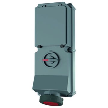 WCD 63A 5P 6H 400V IP67 DUO + rail-MENNEKES