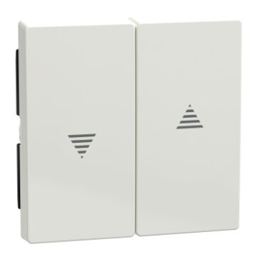 WISSELWIP JALOEZIESCHAKELAAR EN IMPULSDRUKKER WIT-MERTEN