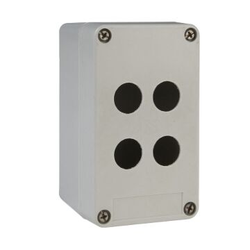 XAP-A LEGE DRUKKNOPKAST KUNSTSTOF 4 GATEN IN 2-SCHNEIDER