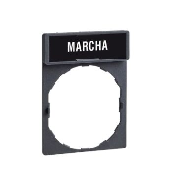 XB4 / XB5 SCHIL30X40MM  ETIKET 8X27MM "MARCHA"-SCHNEIDER