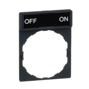 XB4 /XB5 SCHIL30X40MM  ETIKET 8X27MM MARKERING OFF-SCHNEIDER