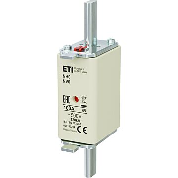 Zekering 500V~ 100A NH0 gG-ETI