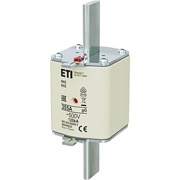 Zekering 500V~ 355A NH2 gG-ETI