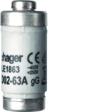 Zekering D02-63 A 400 V Gg-HAGER