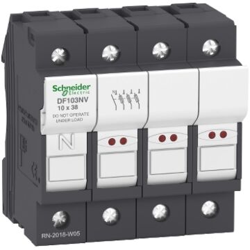 Zekeringhouder 3p+N 10x38mm-SCHNEIDER