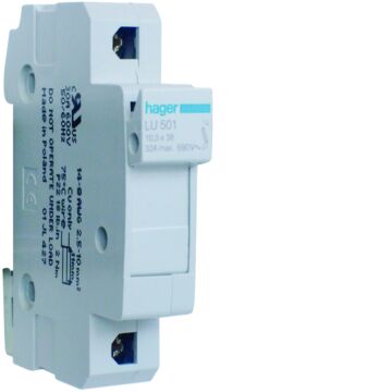 Zekeringhouder L38 1-Polig 32 A, 1 Module-HAGER